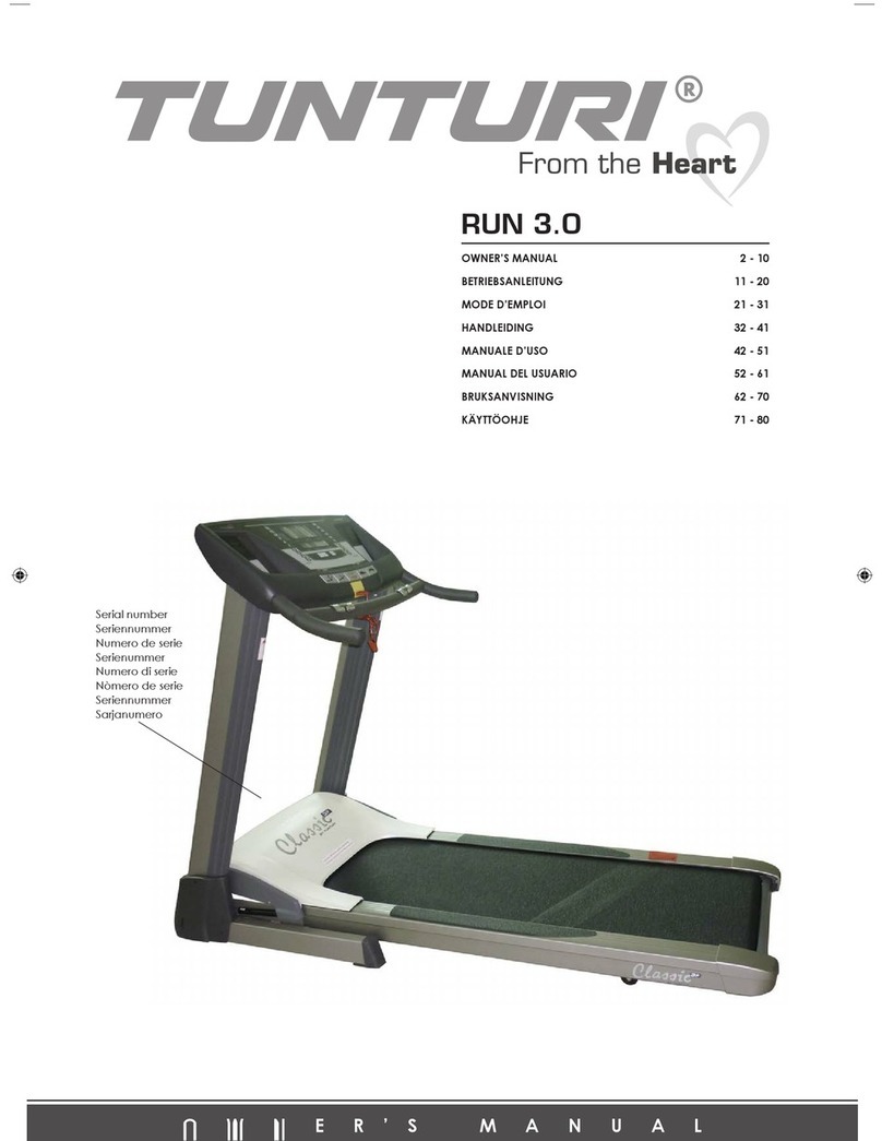 Tunturi RUN 3.0 owner's manual