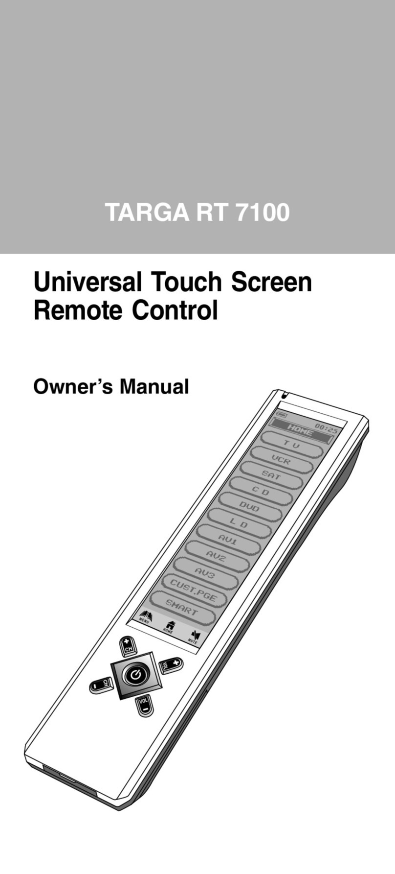 Targa RT 7100 owner's manual