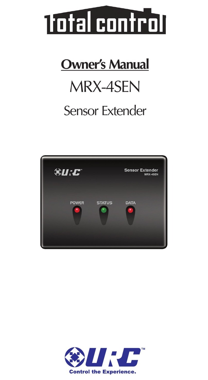 URC Total Control MRX-4SEN User manual