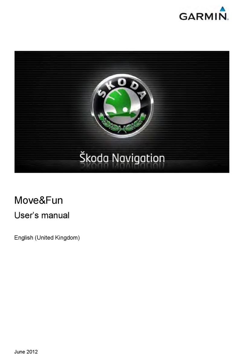 Garmin Skoda Navigation user manual