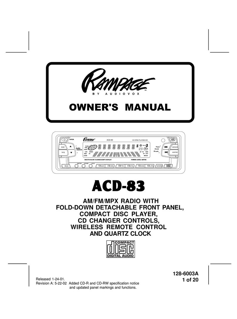 Rampage ACD-83 User manual