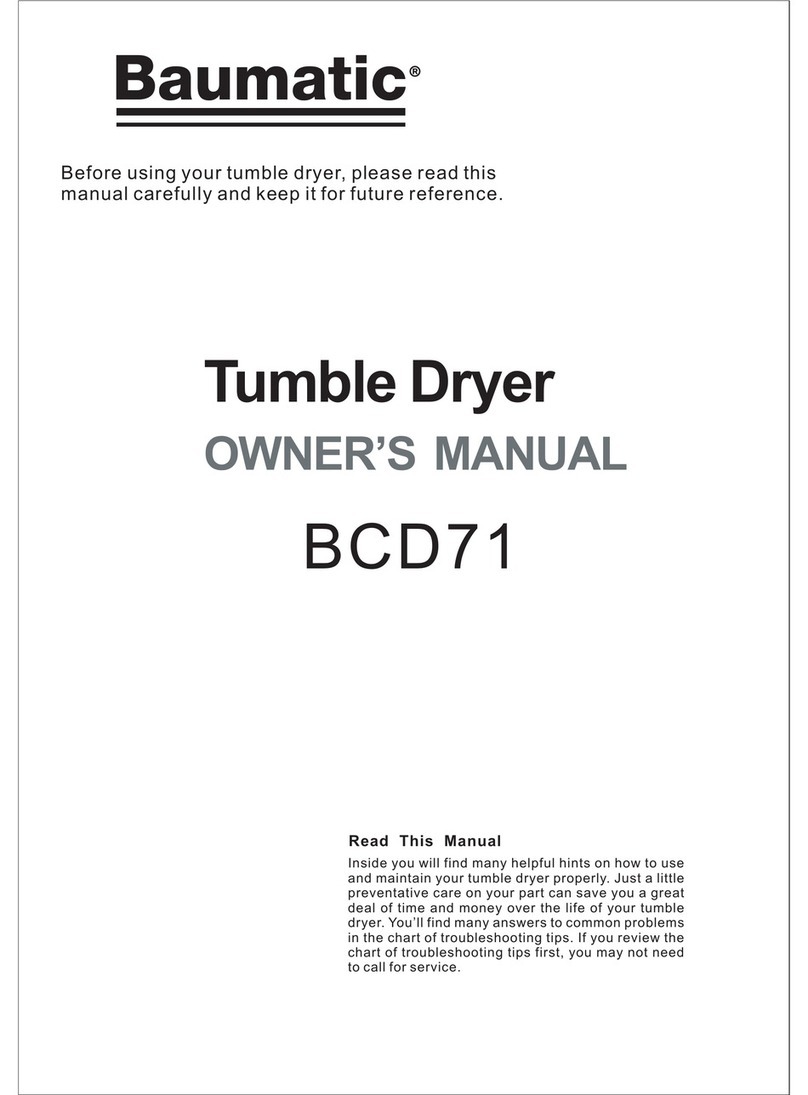Baumatic BCD71 User manual
