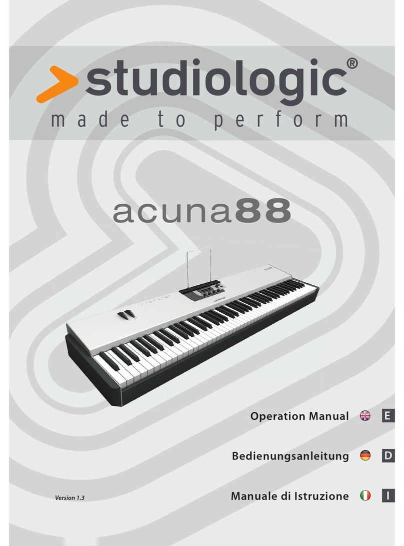Studio Logic acuna88 User manual Studio Logic acuna88 User manual