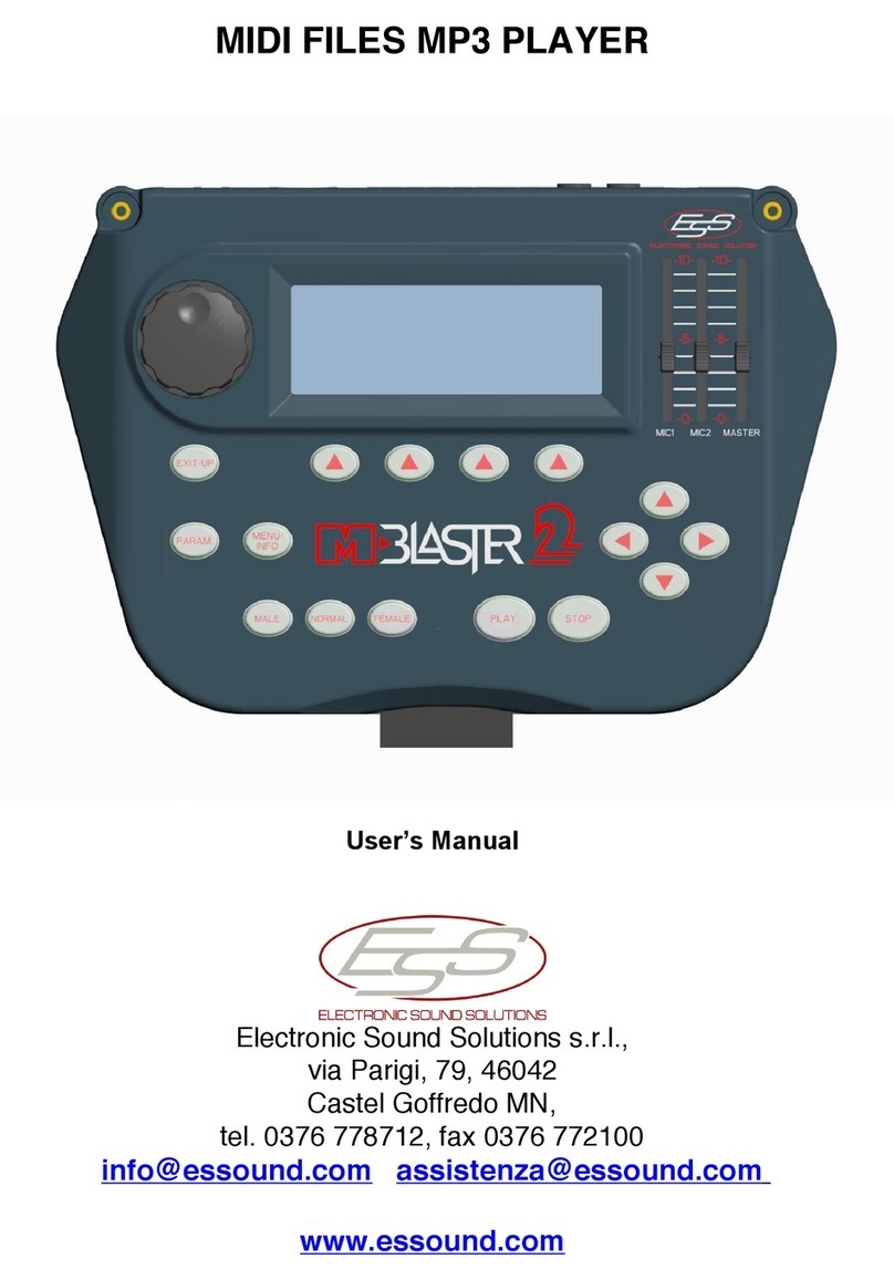 Electronic Sound Solutions M-Blaster2 user manual