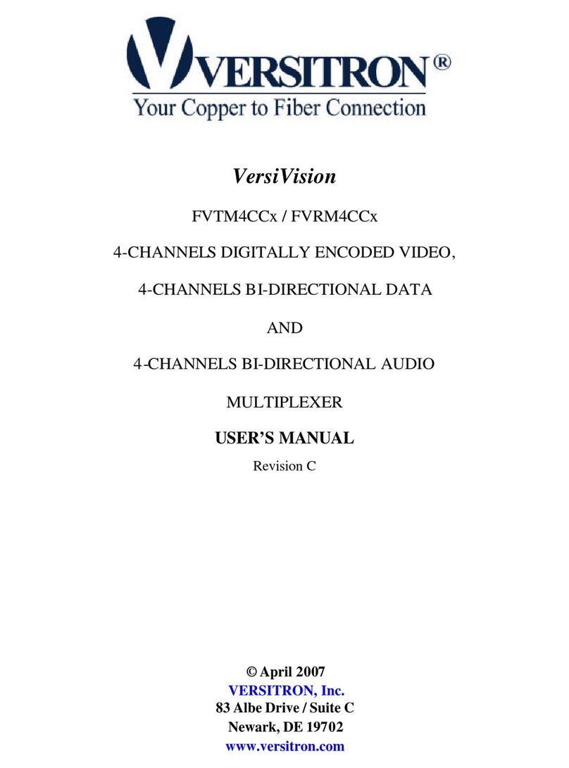 Versitron VersiVision FVTM4CCx user manual