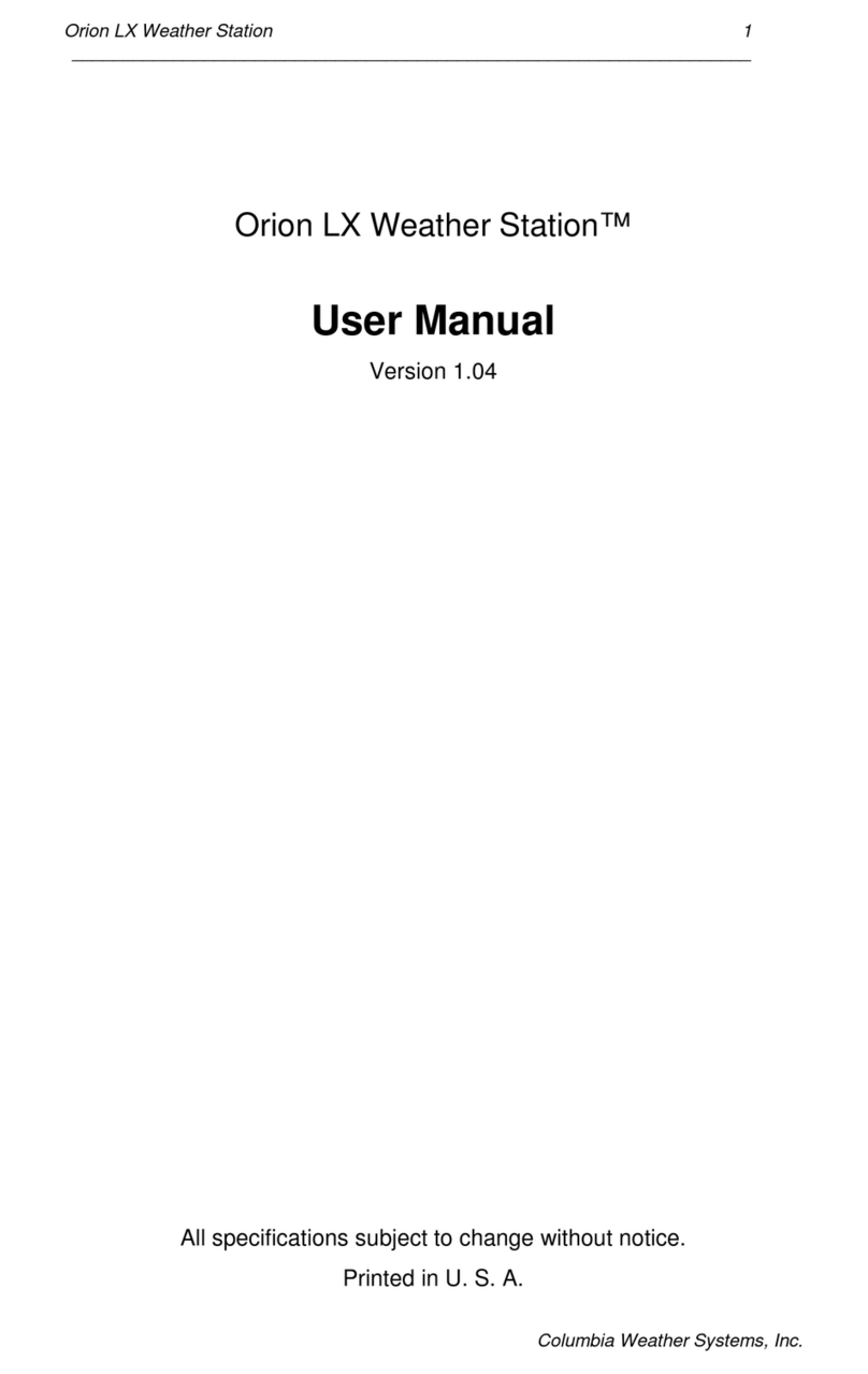 Orion LX Weather Station user manual