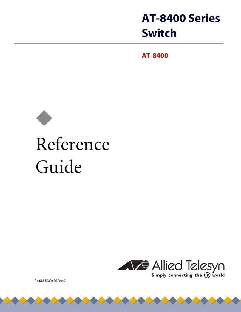 Allied Telesis AT-8400 Series User manual