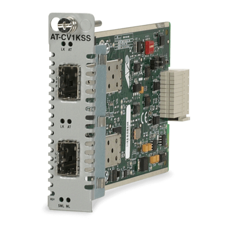 Allied Telesis AT-CM20x Series User manual Allied Telesis AT-CM20x Series User manual
