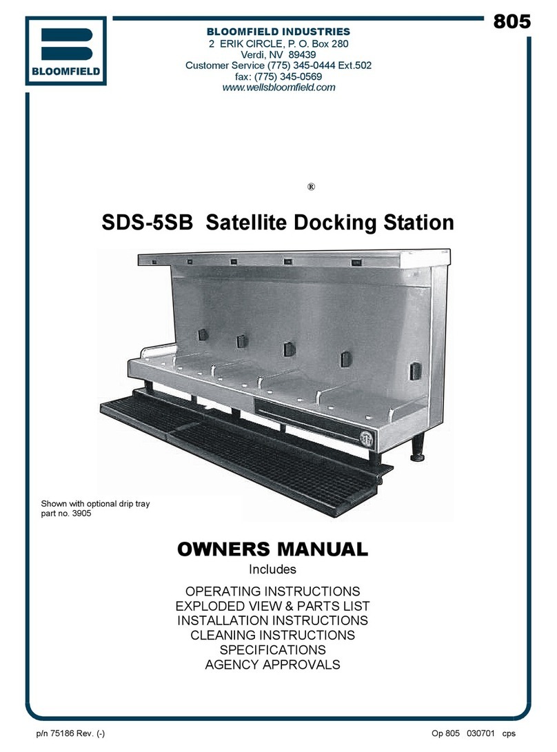 Bloomfield SDS-5SB owner's manual