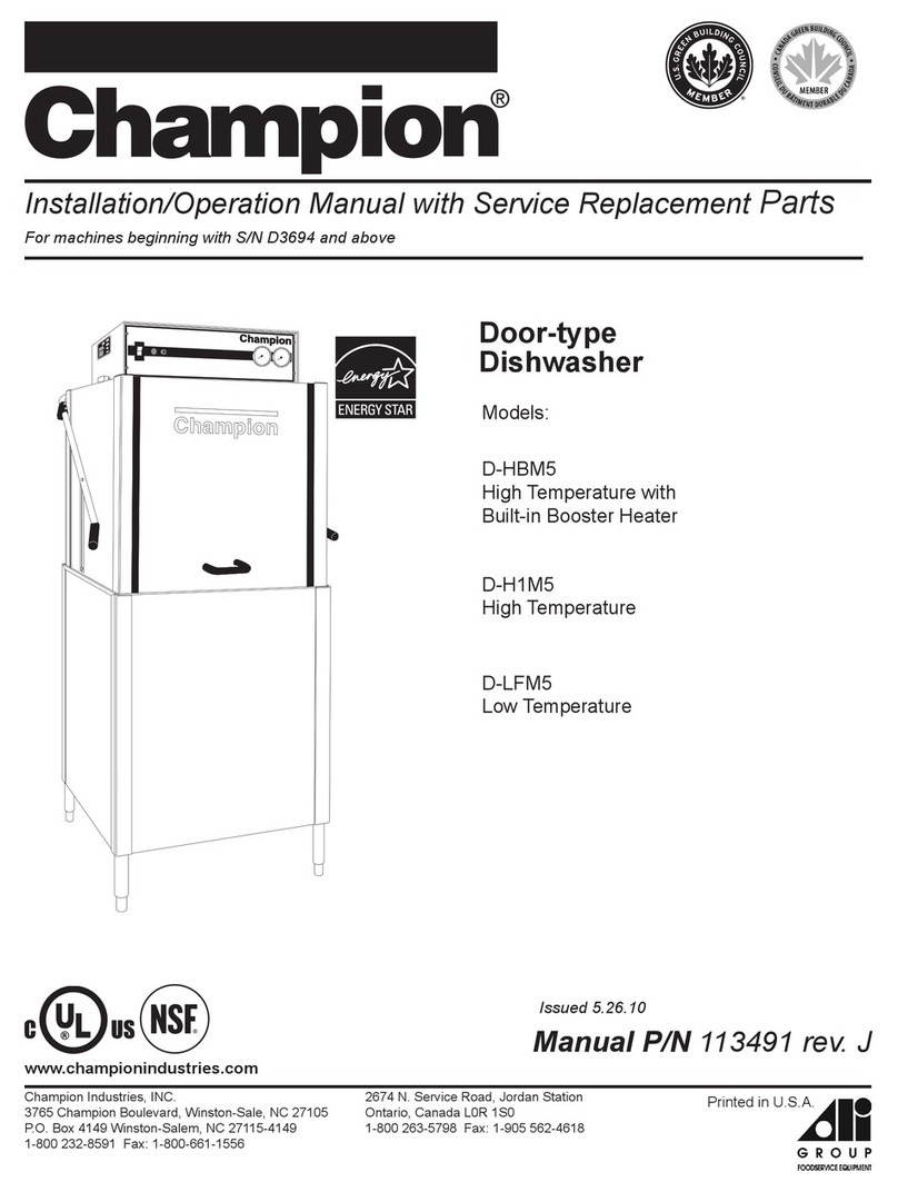 Champion D-HBM5 Installation/operation manual with service replacement parts