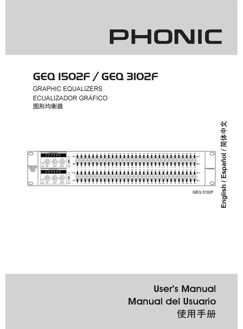 Phonic GEQ 3102F user manual