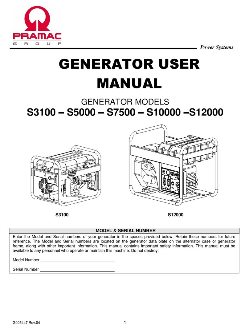 Pramac S3100 user manual