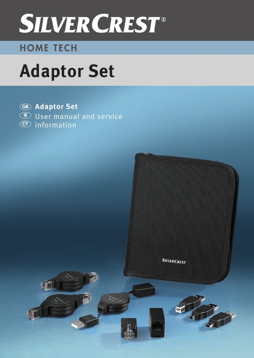 Silvercrest Adaptor Set User manual and service information