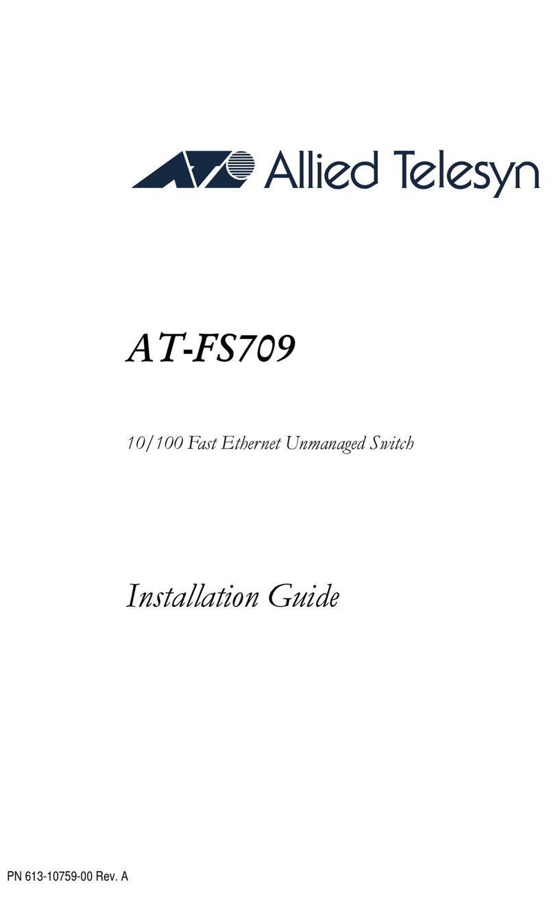 Allied Telesis AT-FS709 User manual