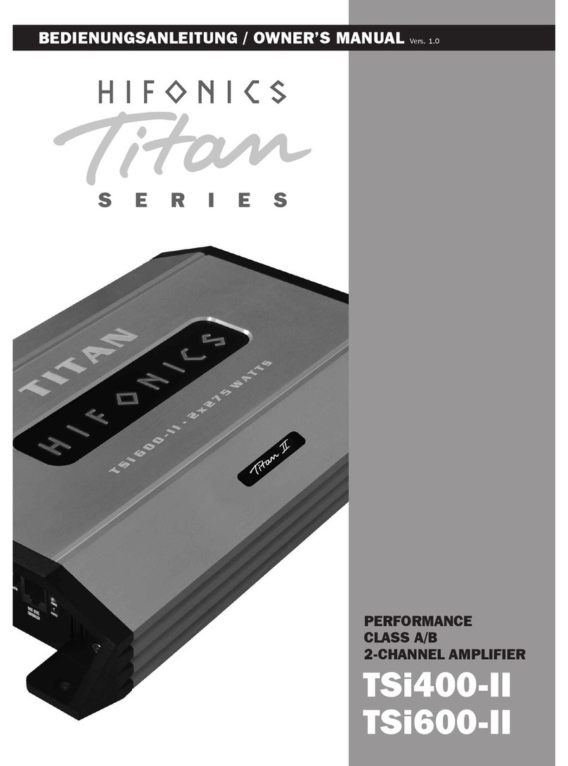 Hifonics TSi400-II User manual