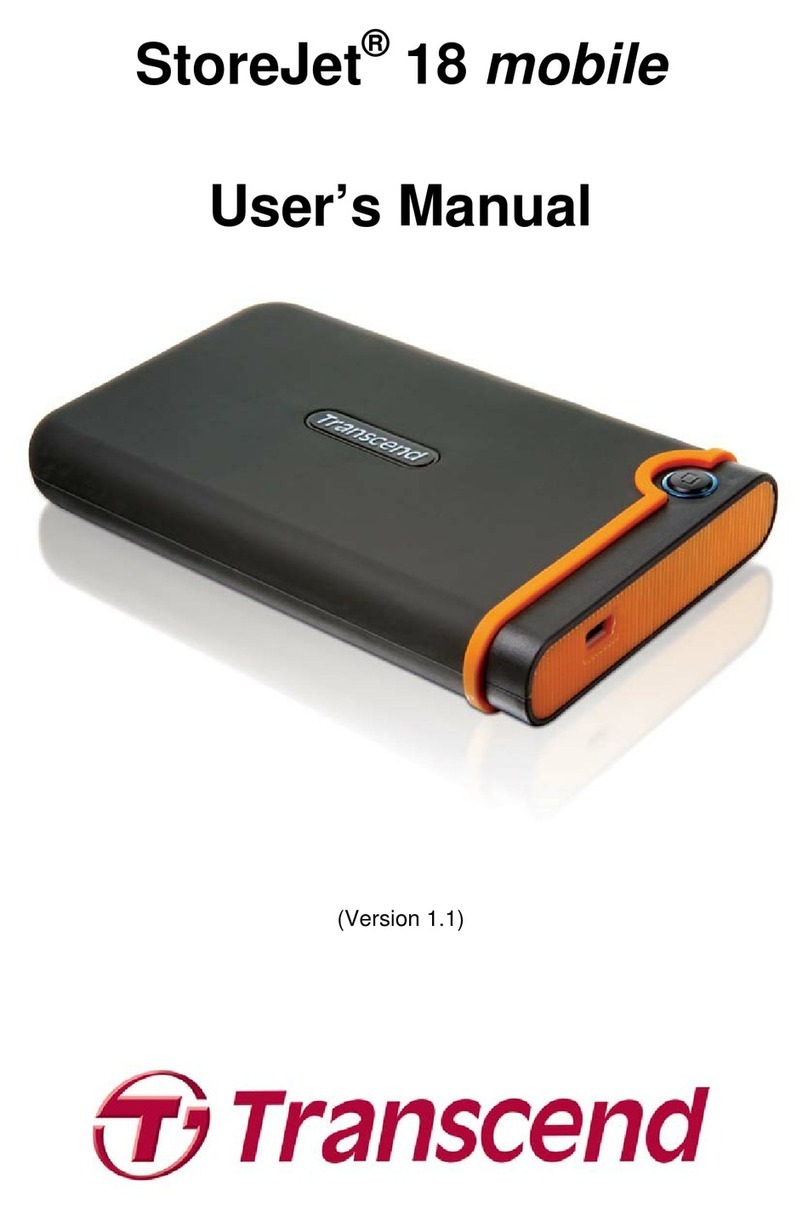 Transcend StoreJet 18 mobile User manual Transcend StoreJet 18 mobile User manual