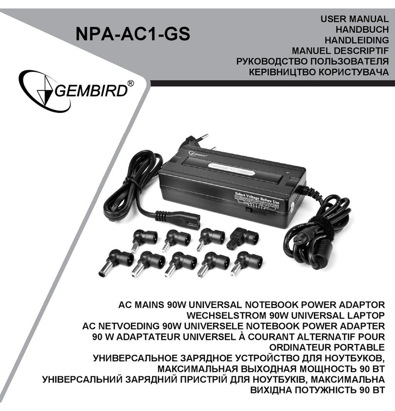Gembird NPA-AC1-GS user manual