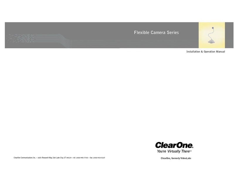 Clear One Flexible Camera Series User manual