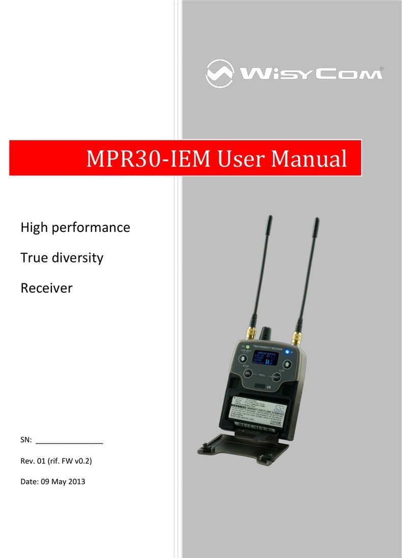 WisyCom MPR30-IEM User manual