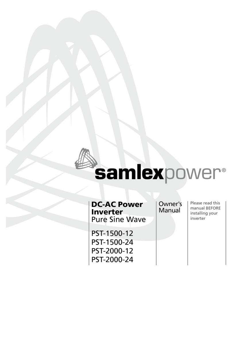 SamplexPower PST-1500-12 User manual