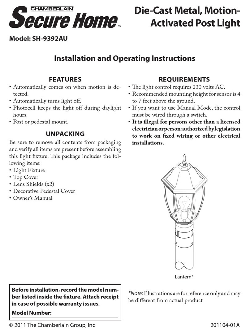 Chamberlain Secure Home SH-9392AU User manual