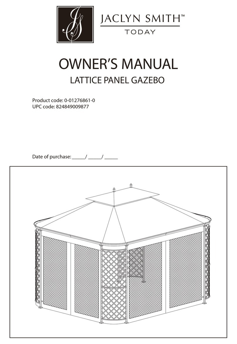 Jaclyn Smith LATTICE PANEL GAZEBO User manual