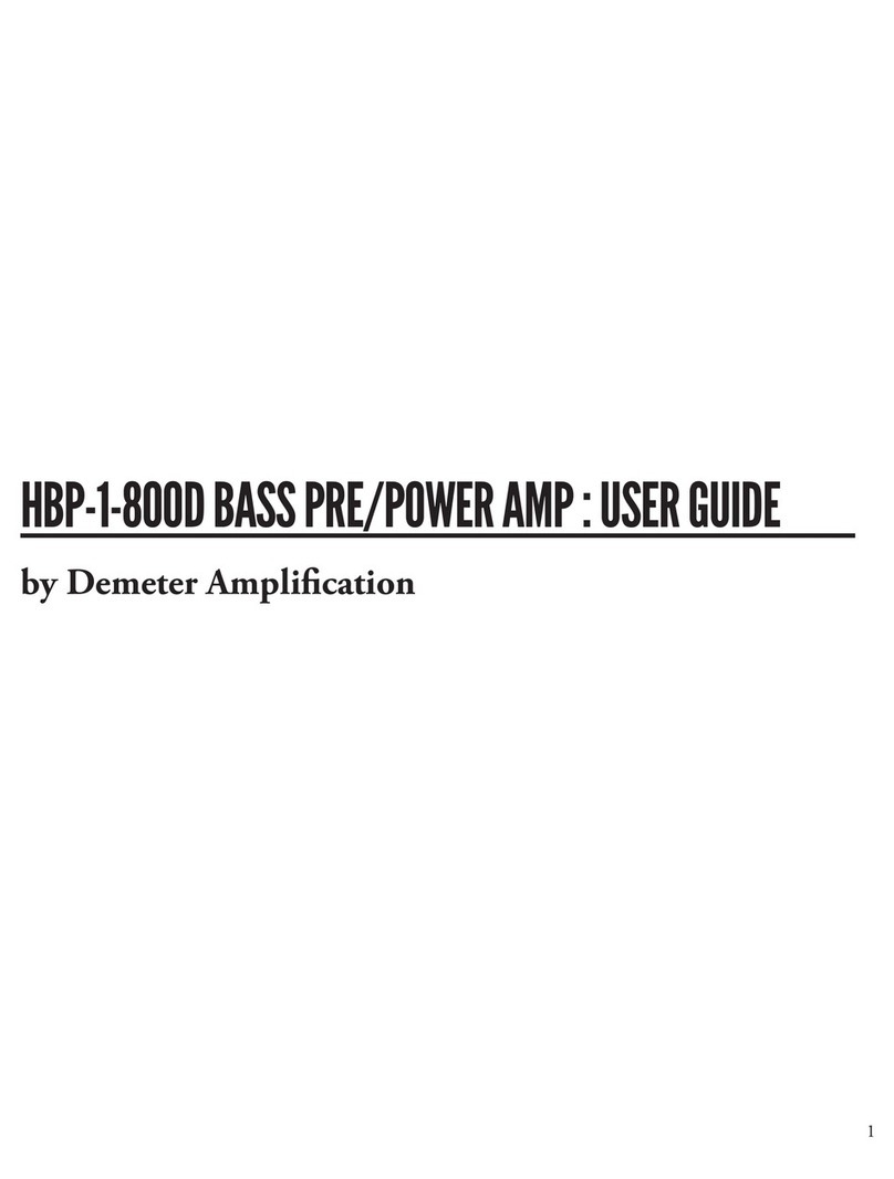 Demeter Amplification HBP-1-800D user guide