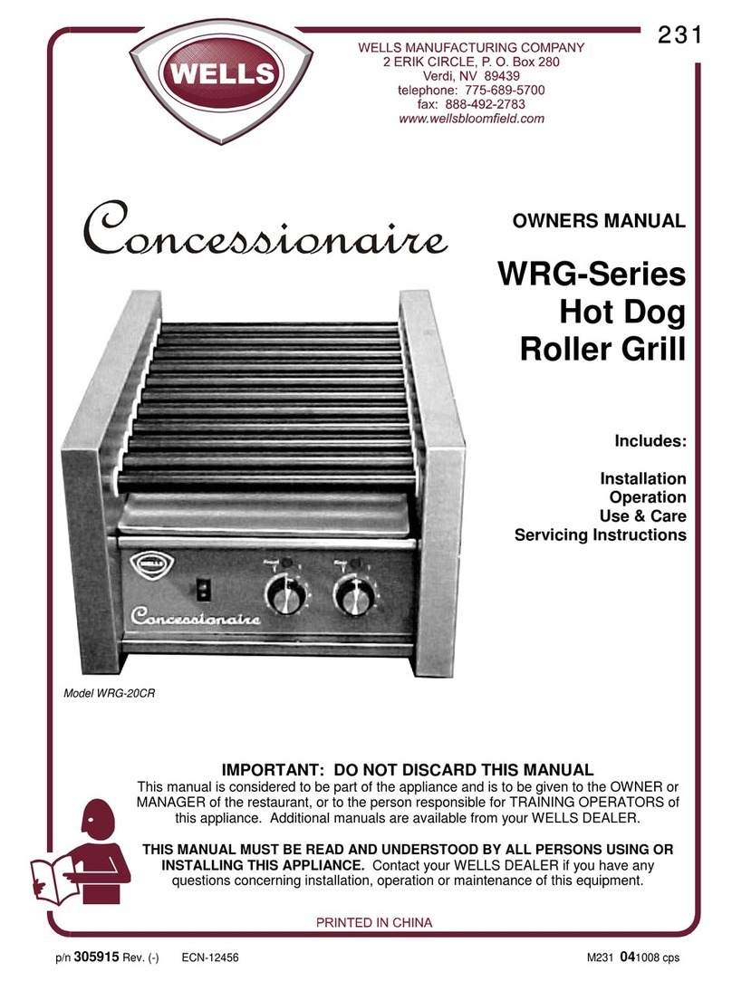 Wells WRG-Series owner's manual