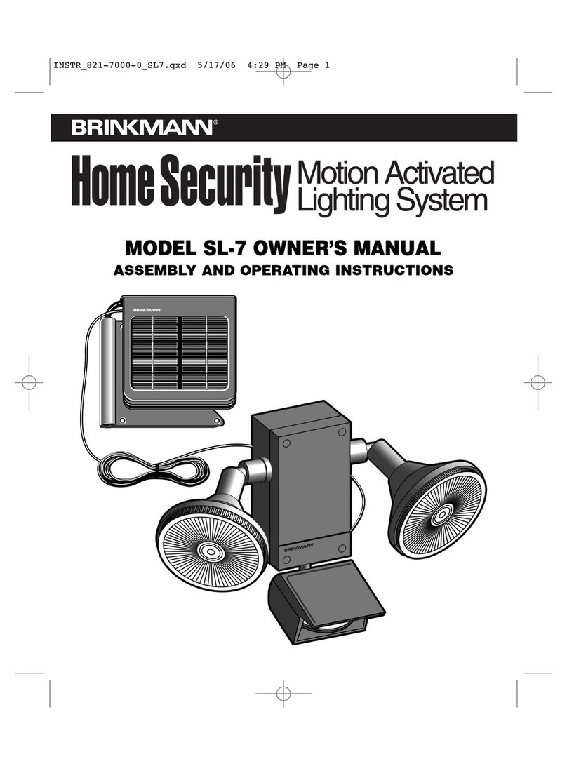 Brinkmann Home Security SL-7 owner's manual