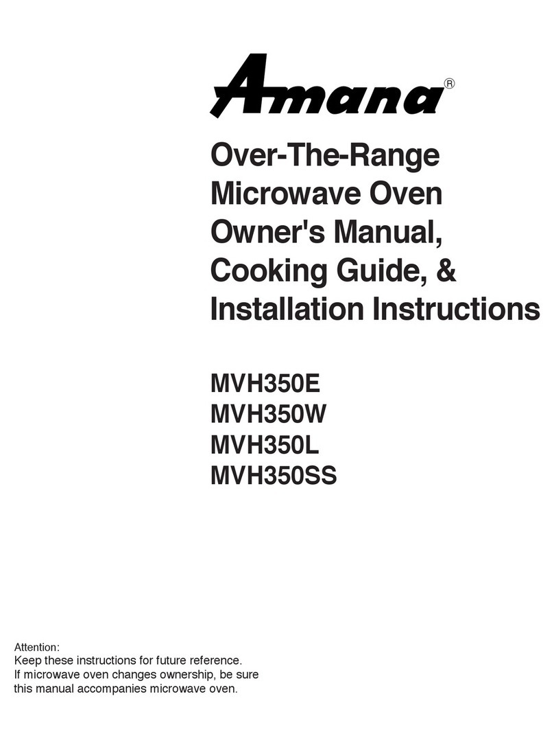 Amana MVH350E Original instructions