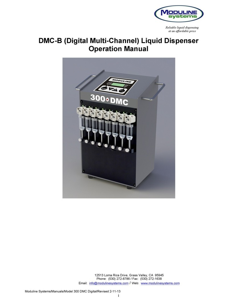 Moduline systems DMC-B Operation manual