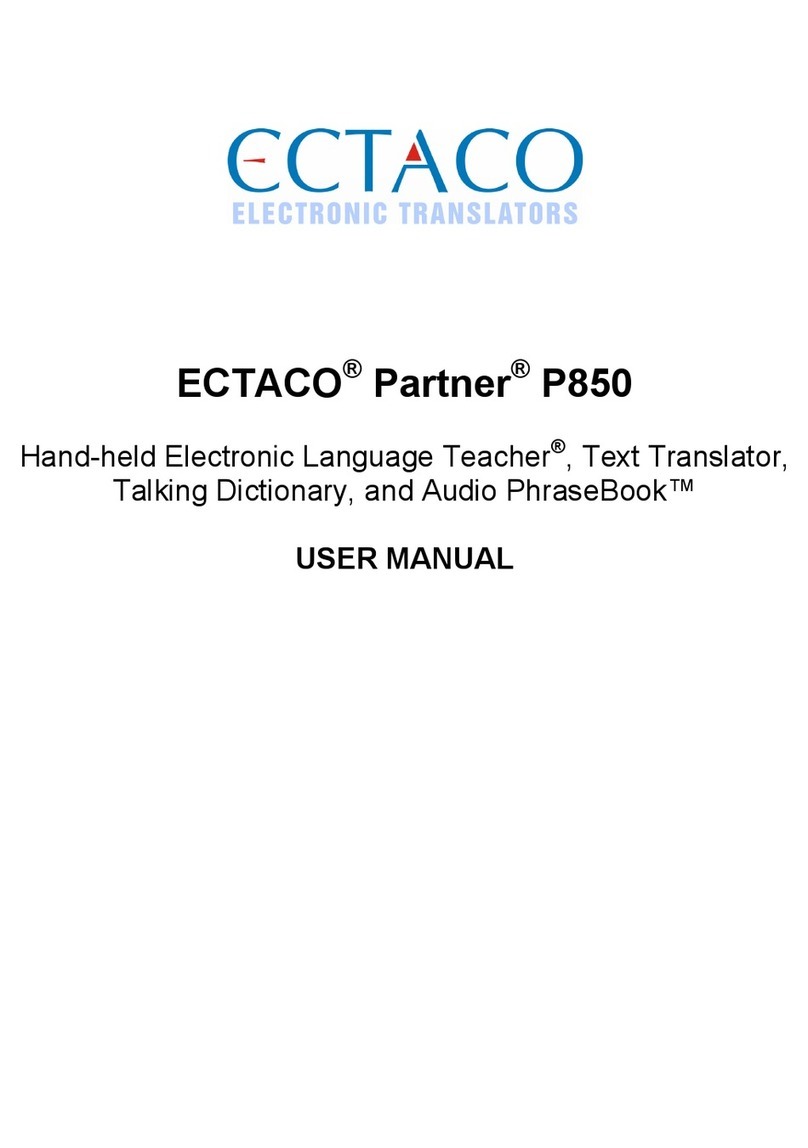 Ectaco Partner P850 user manual