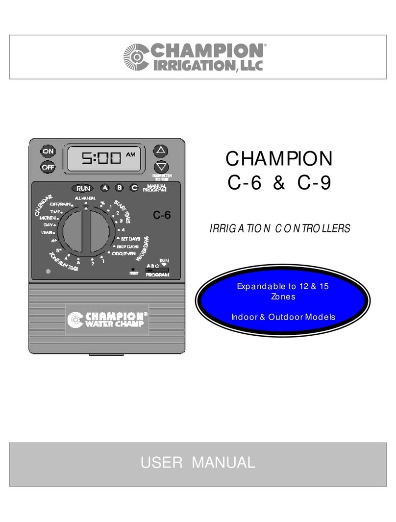 Champion Irrigation Products C-6 user manual