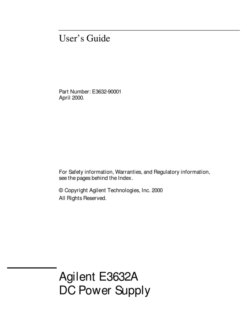 Agilent Technologies E3632A user guide Agilent Technologies E3632A user guide