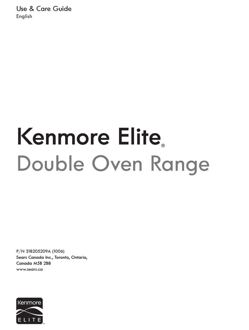 Kenmore Gas double oven range User manual