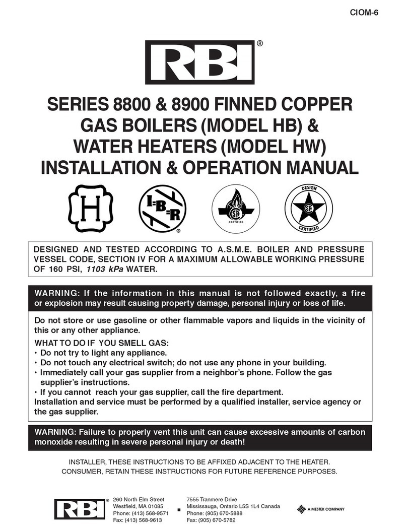 RBI 8800 Series User manual