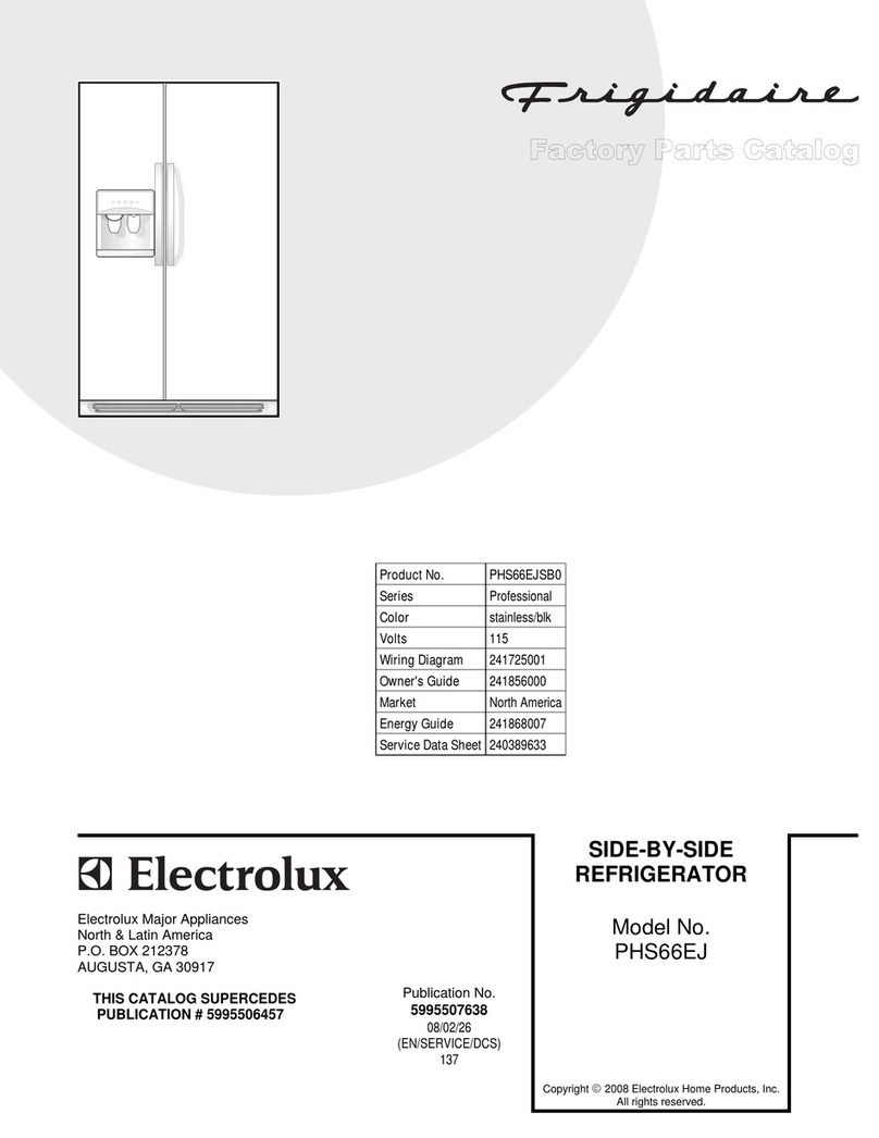 Frigidaire PHS66EJ User manual Frigidaire PHS66EJ User manual