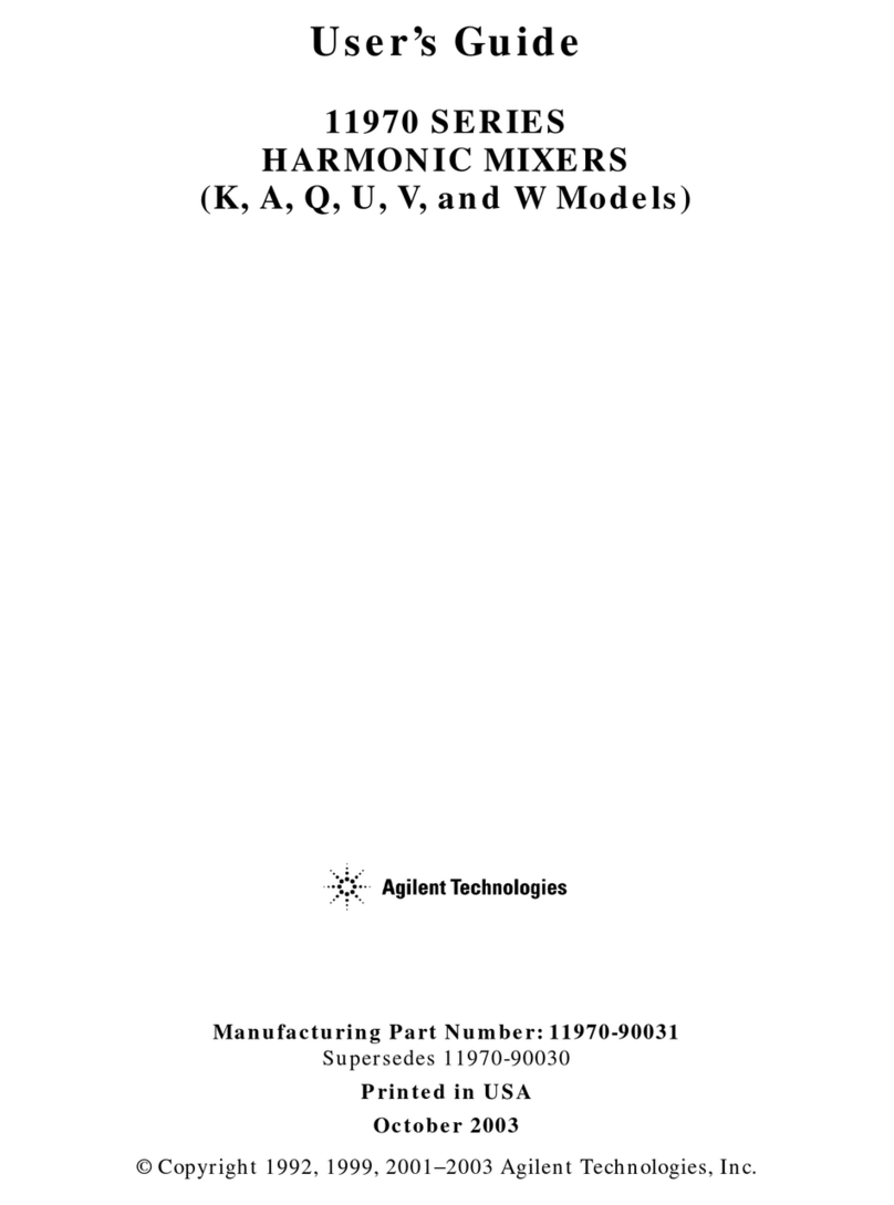Agilent Technologies 11970 Series user guide
