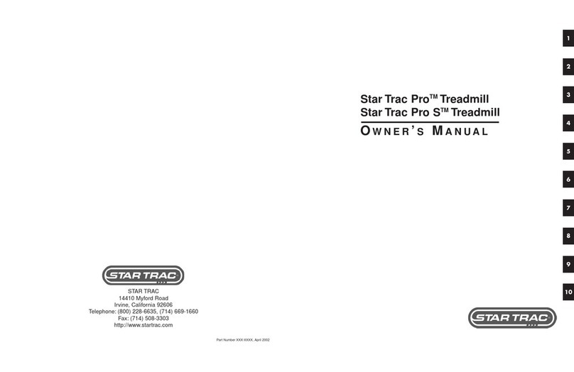 Star Trac Pro User manual