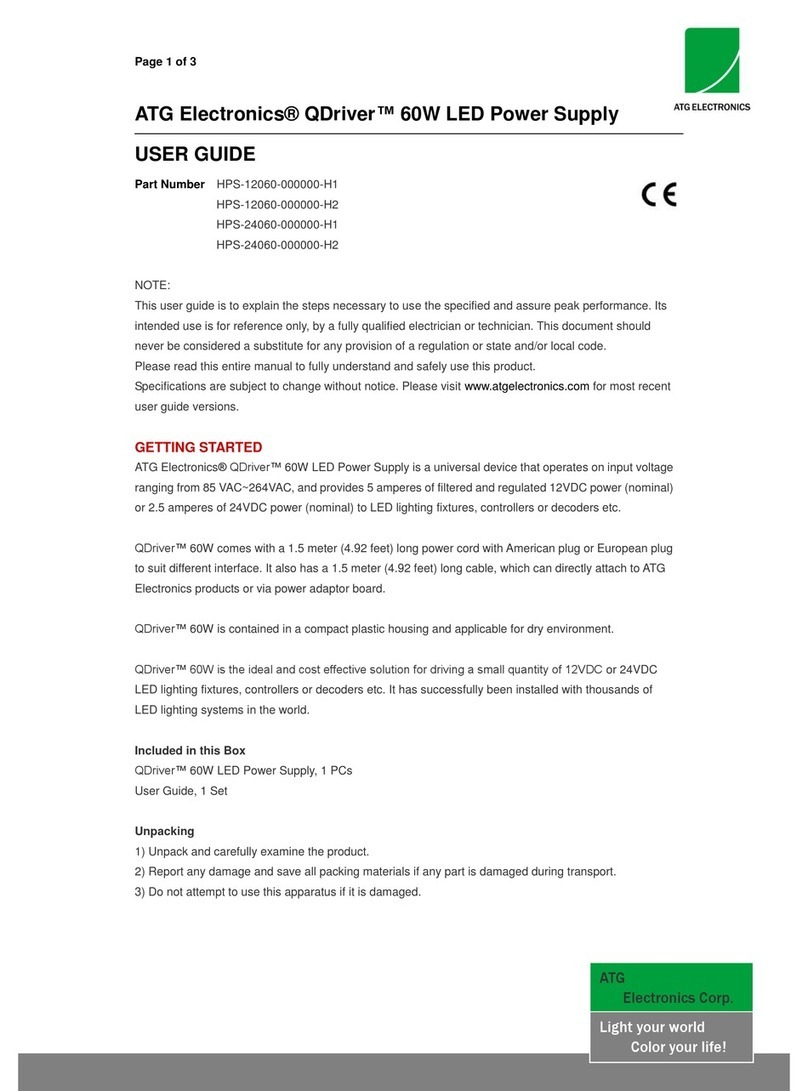 ATG Electronics QDriver HPS-12060-000000-H1 user guide ATG Electronics QDriver HPS-12060-000000-H1 user guide