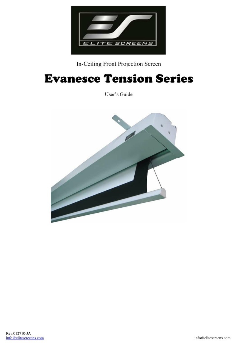 Elite Screens Evanesce Tension Series User manual