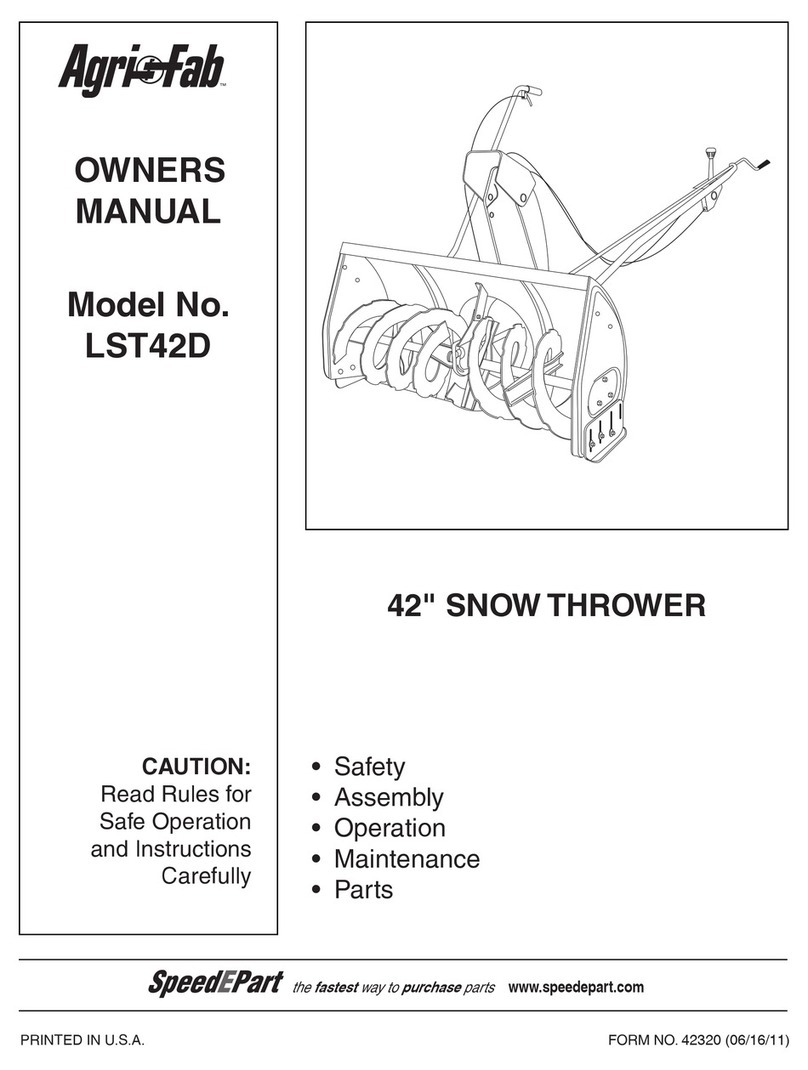 Agri-Fab LST42D owner's manual