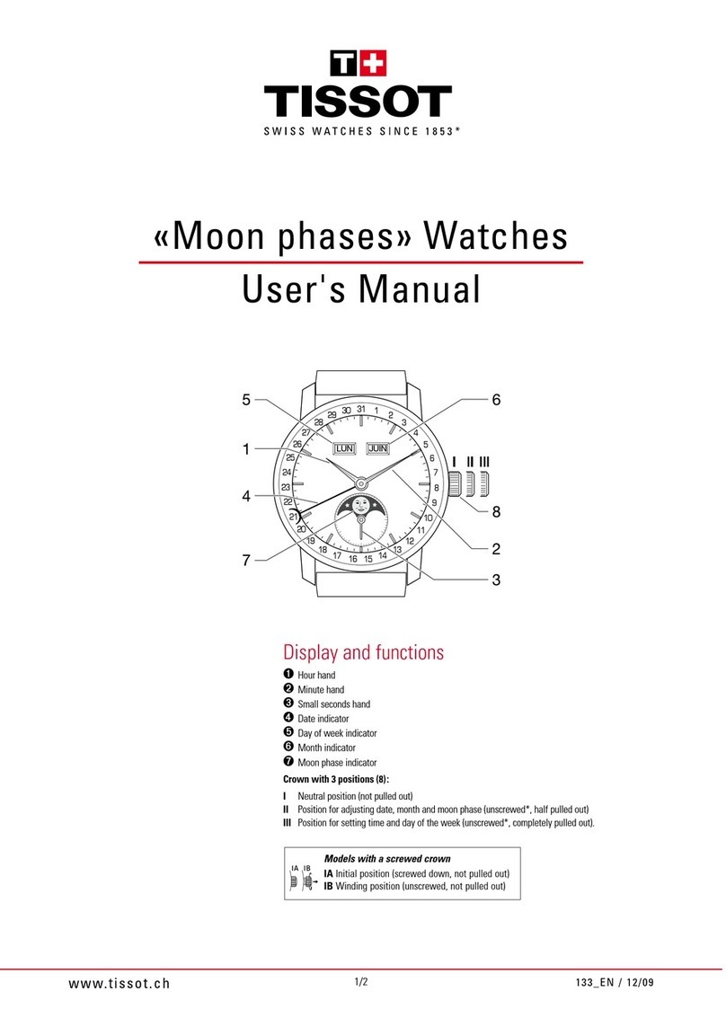 Tissot Moon phases User manual