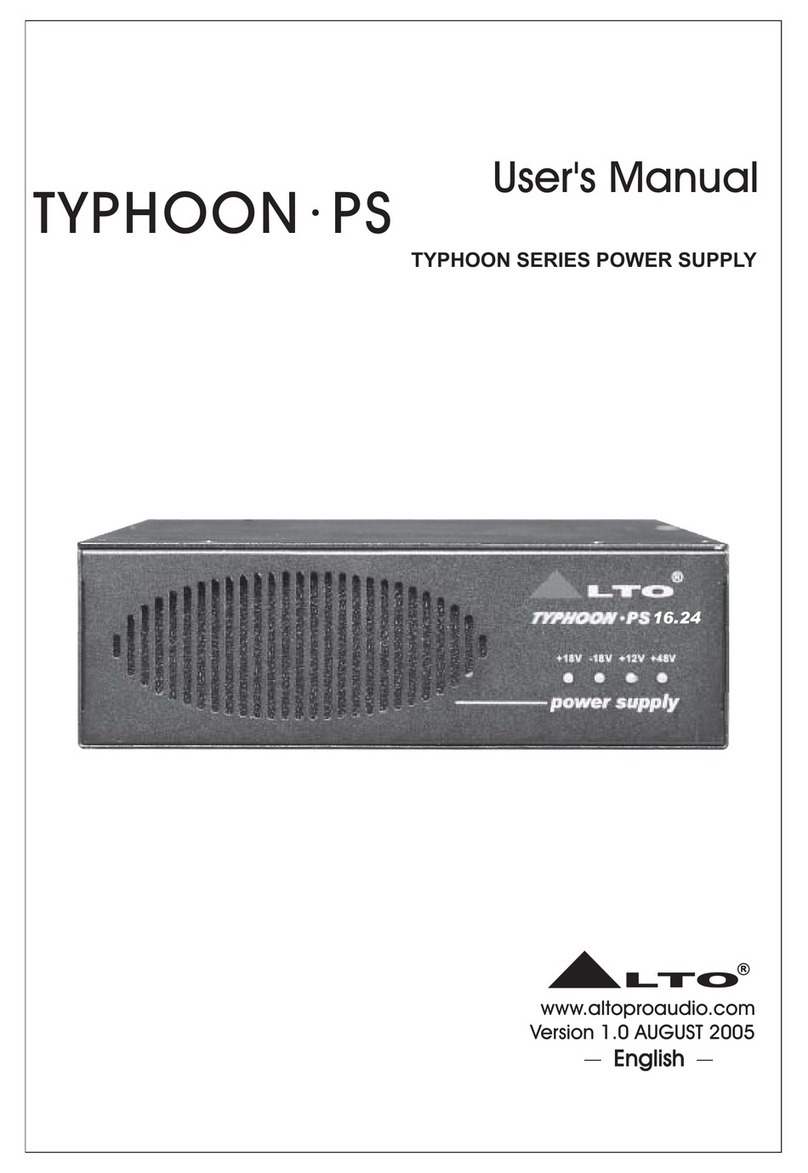 Alto TYPHOON SERIES user manual