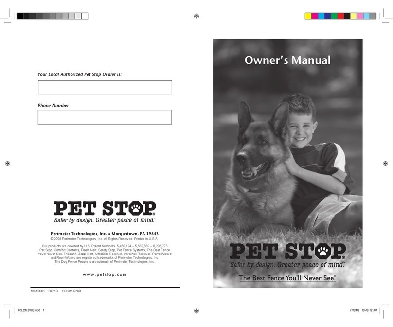Perimeter Pet Stop owner's manual