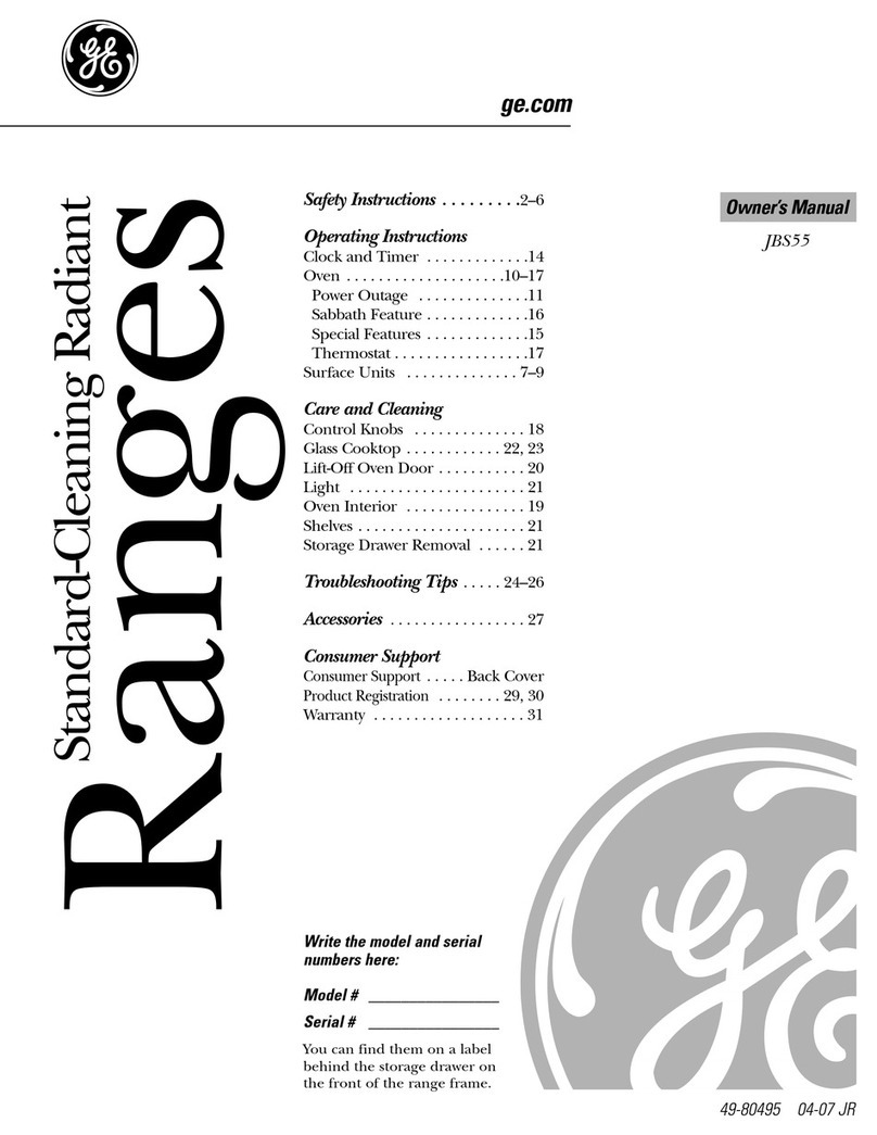 GE JBS55 owner's manual