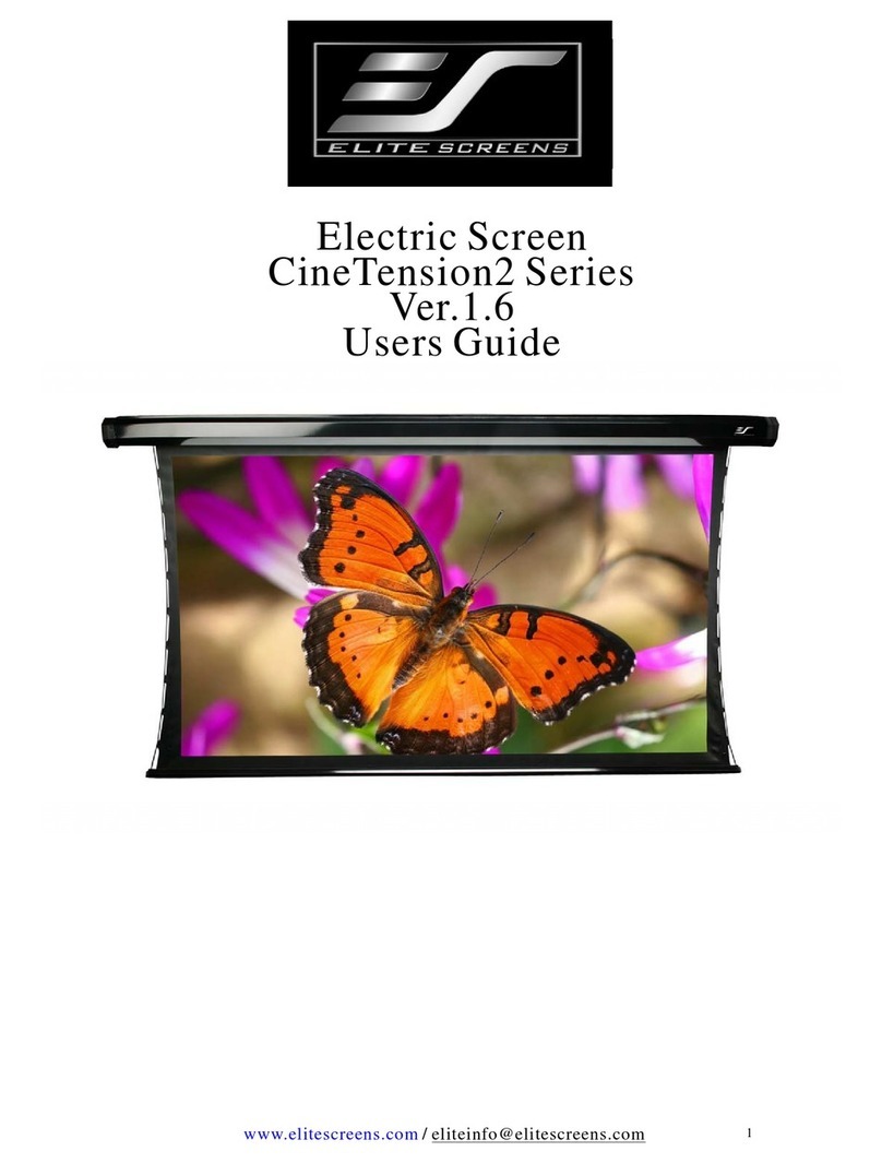 Elite Screens CineTension2 Series User manual Elite Screens CineTension2 Series User manual
