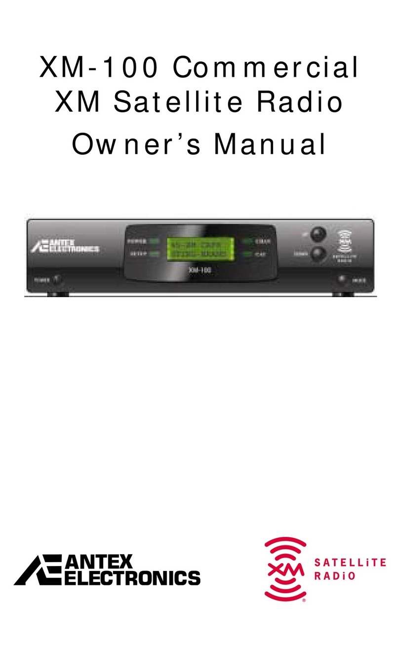 Antex electronics XM-100 owner's manual