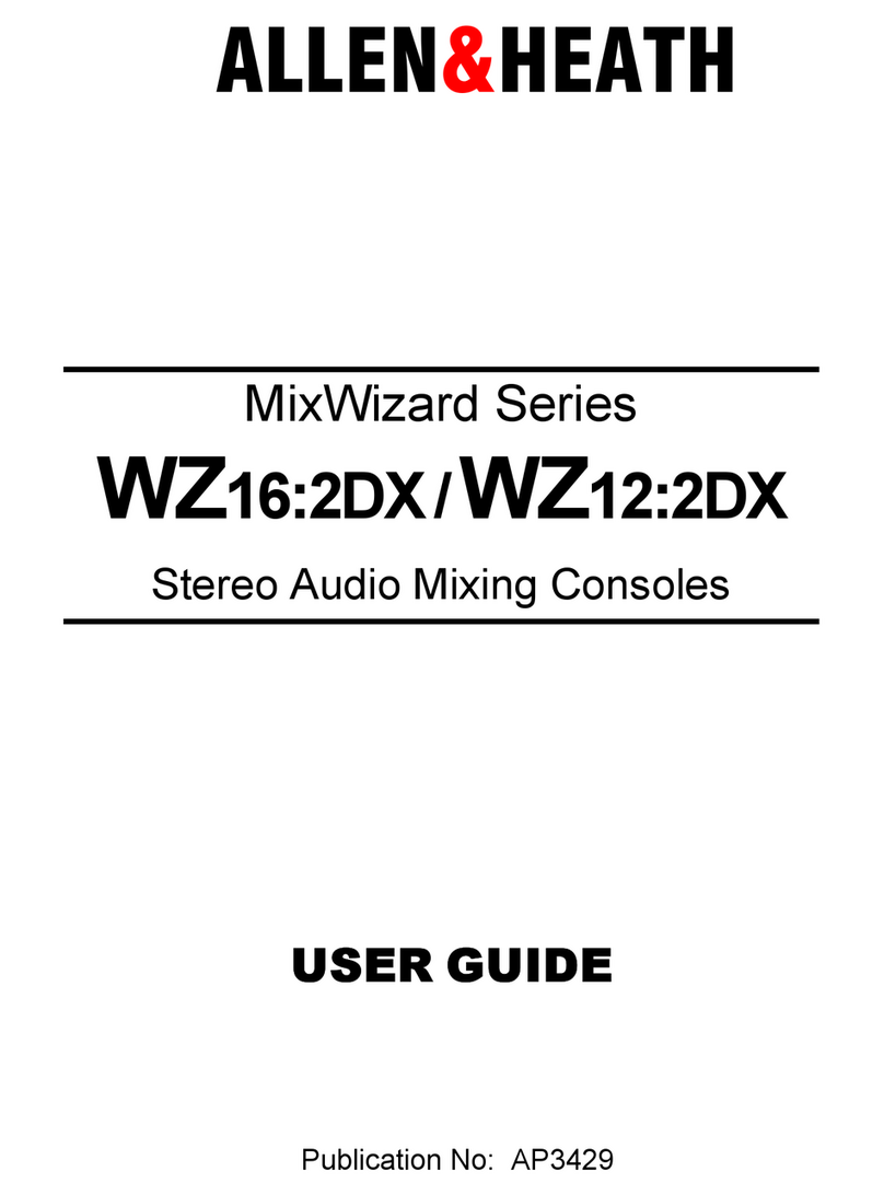 ALLEN & HEATH MIXWIZARD WZ16:2DX User manual
