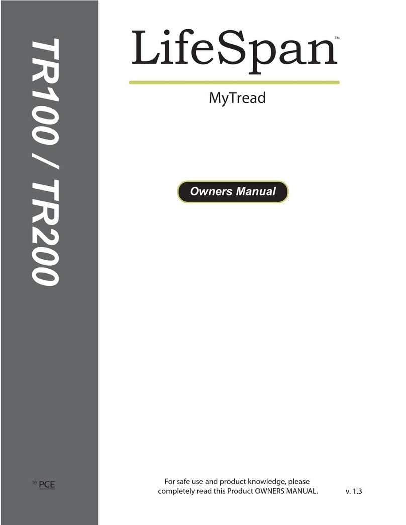 Life Span MyTread TR100 User manual